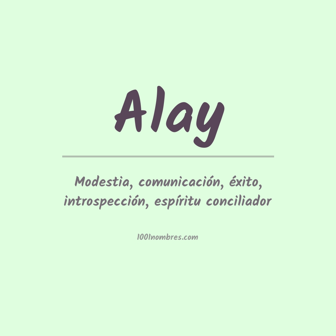 Significado del nombre Alay