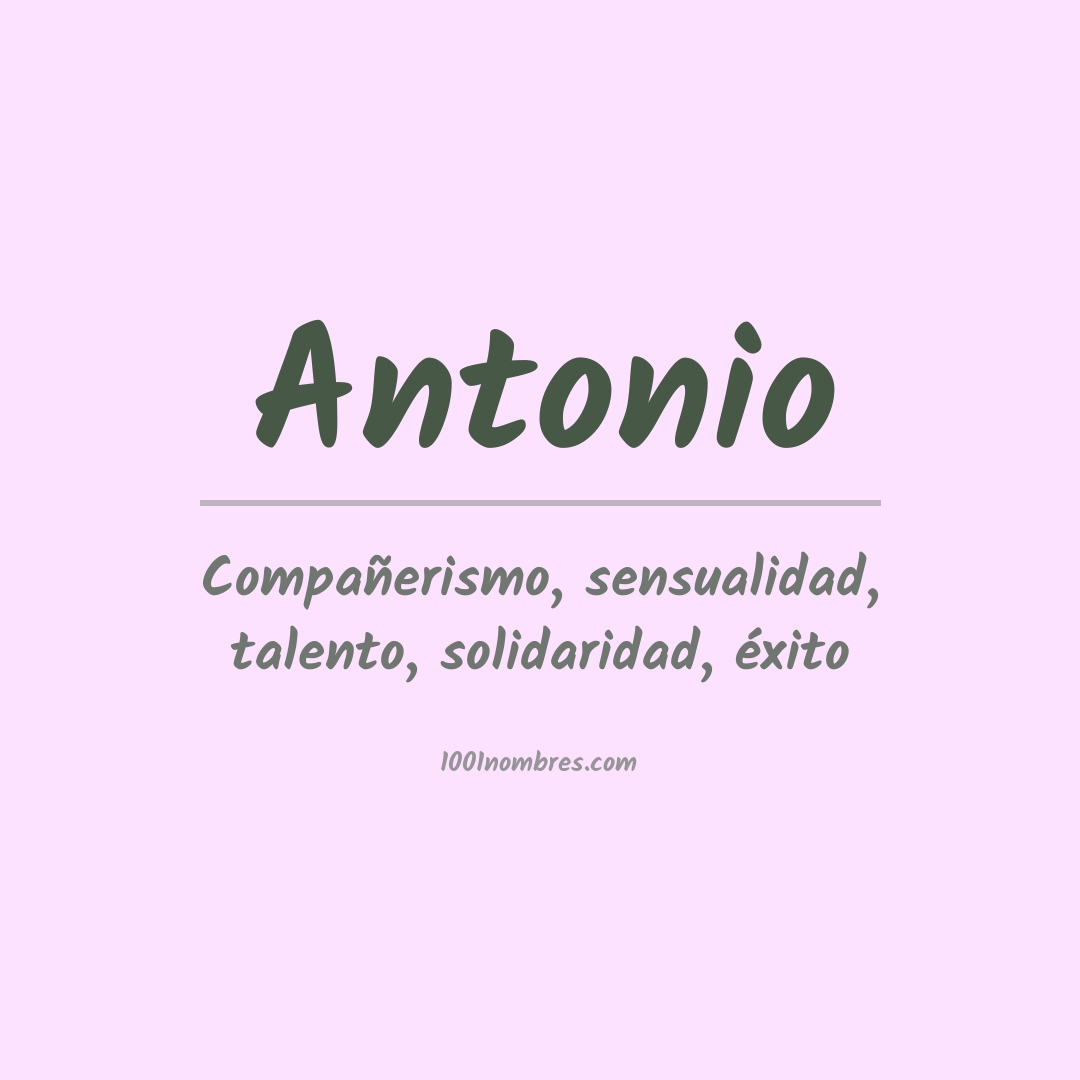 Significado do nome Antonio