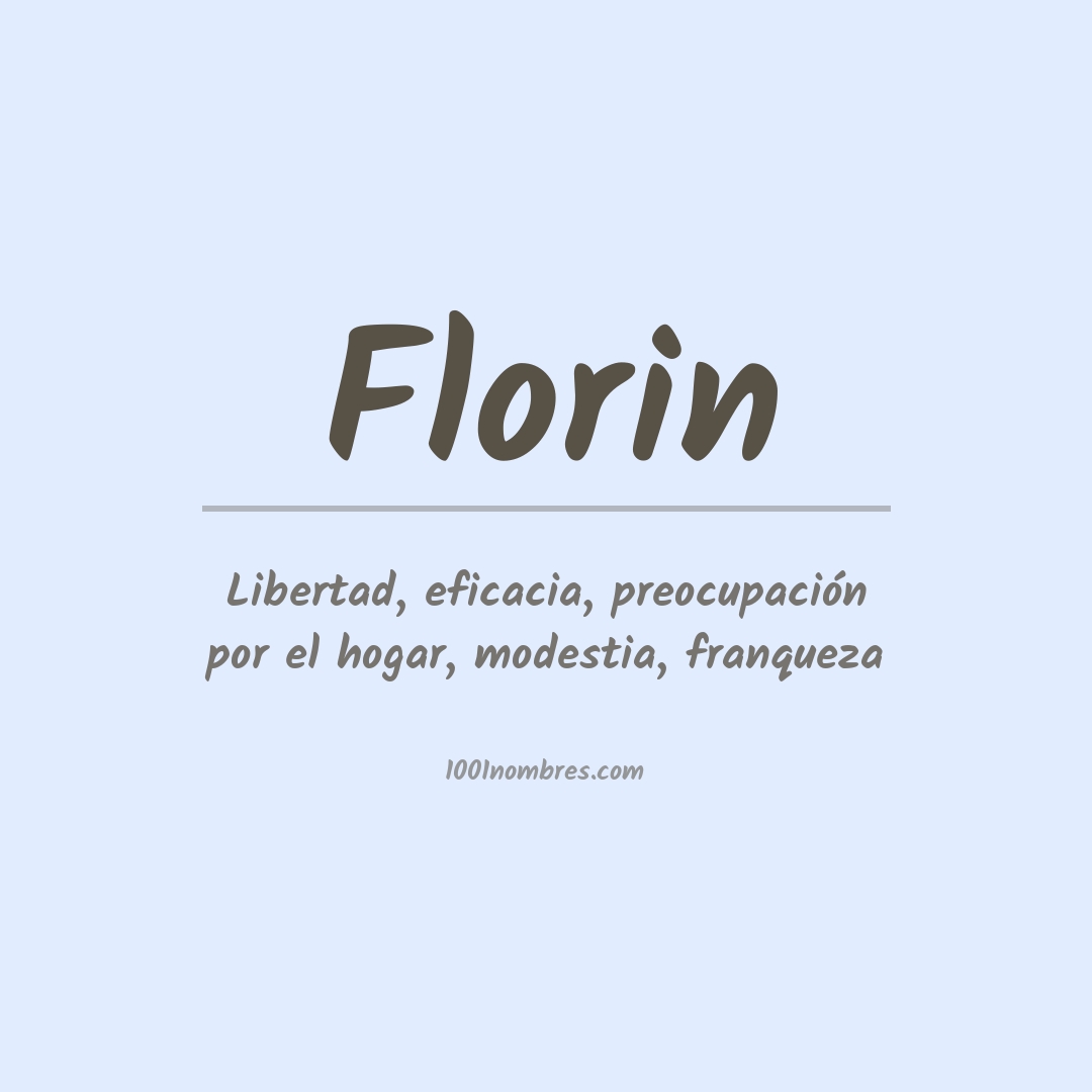 Significado del nombre Florin
