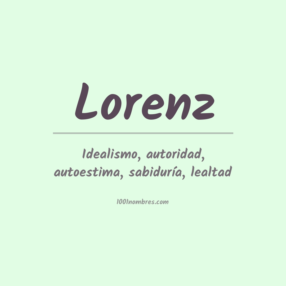 Significado del nombre Lorenz