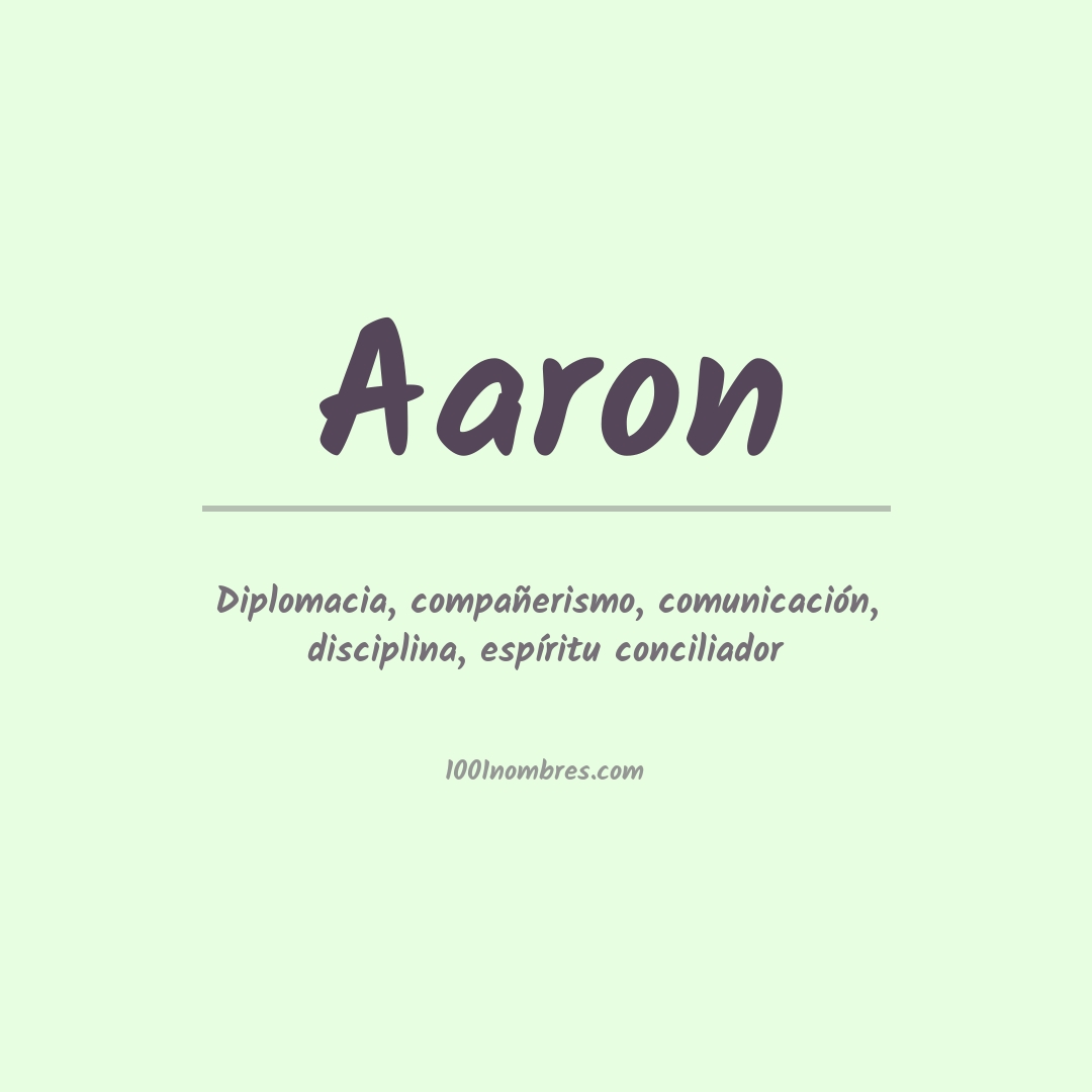 Significado del nombre Aaron