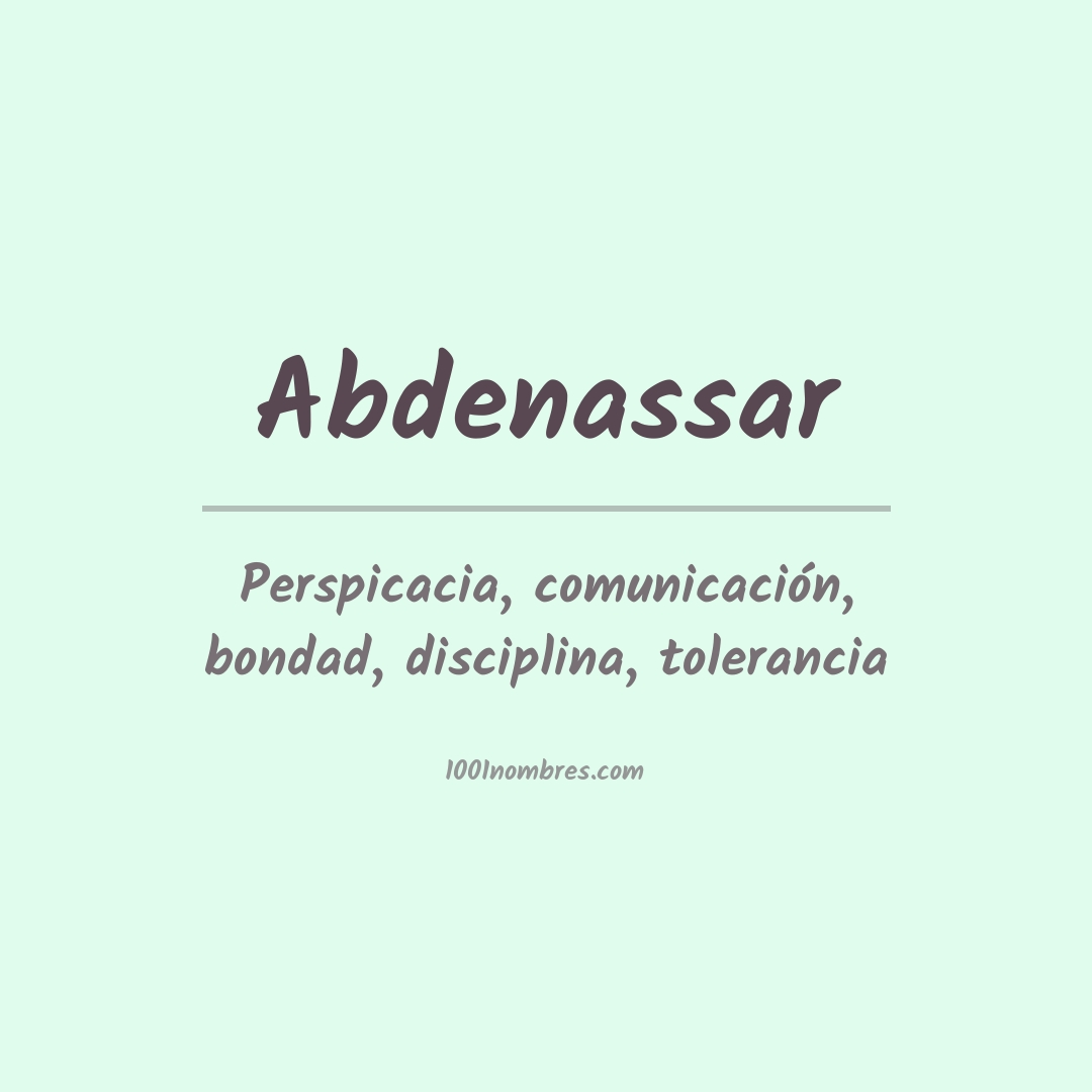Significado del nombre Abdenassar Significado del nombre Abdenassar