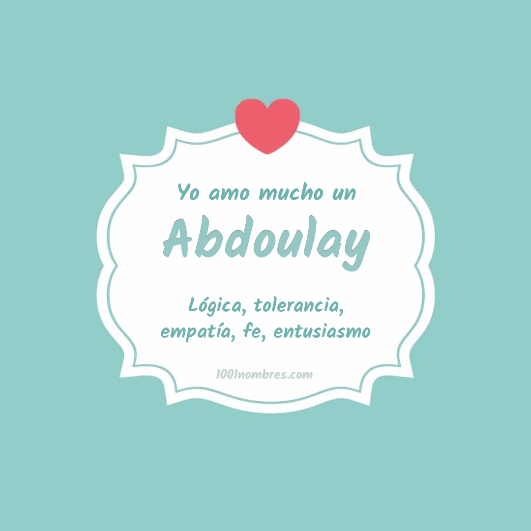 Yo amo mucho Abdoulay