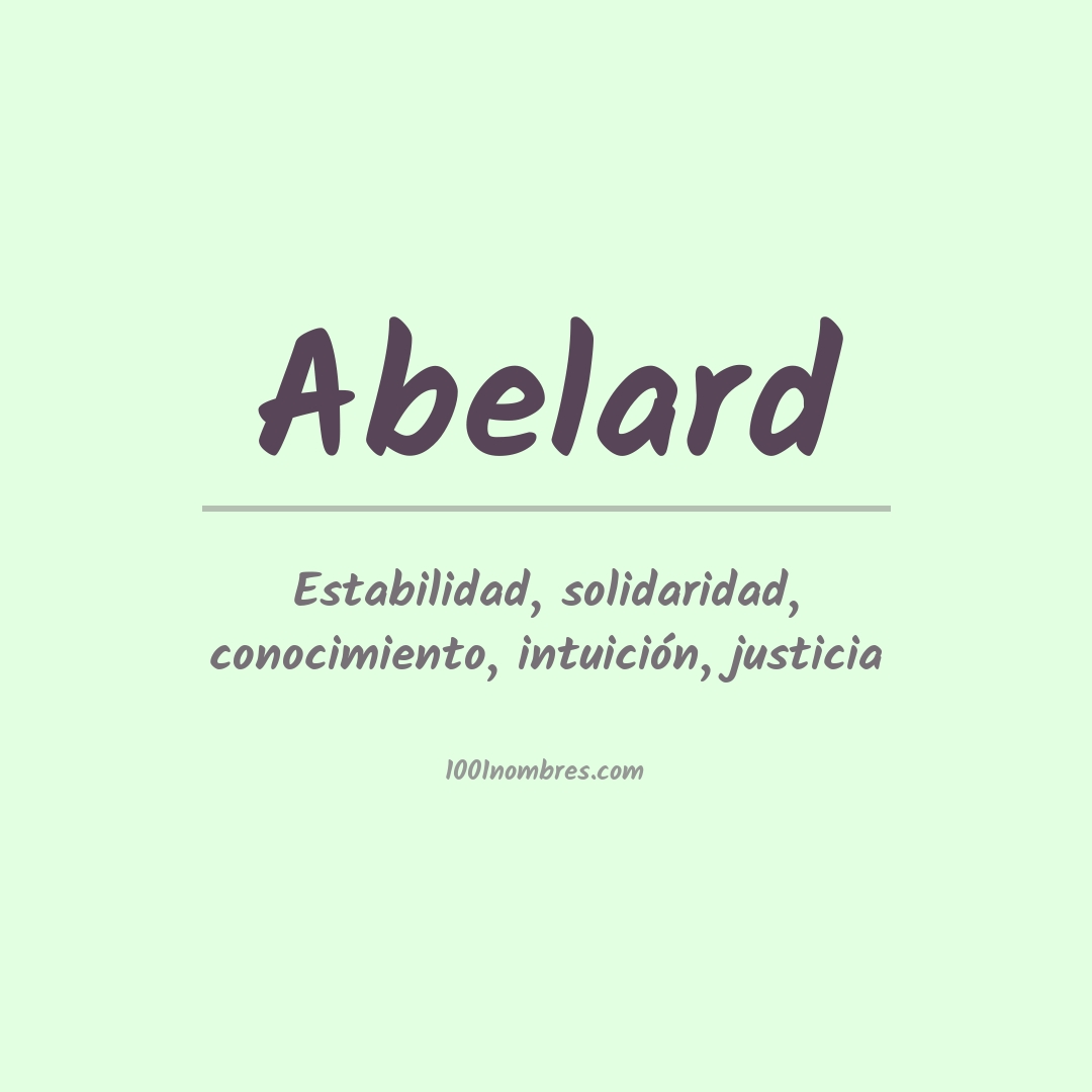 Significado del nombre Abelard