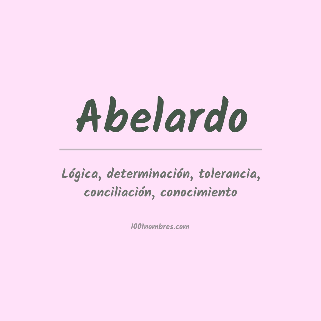 Significado del nombre Abelardo