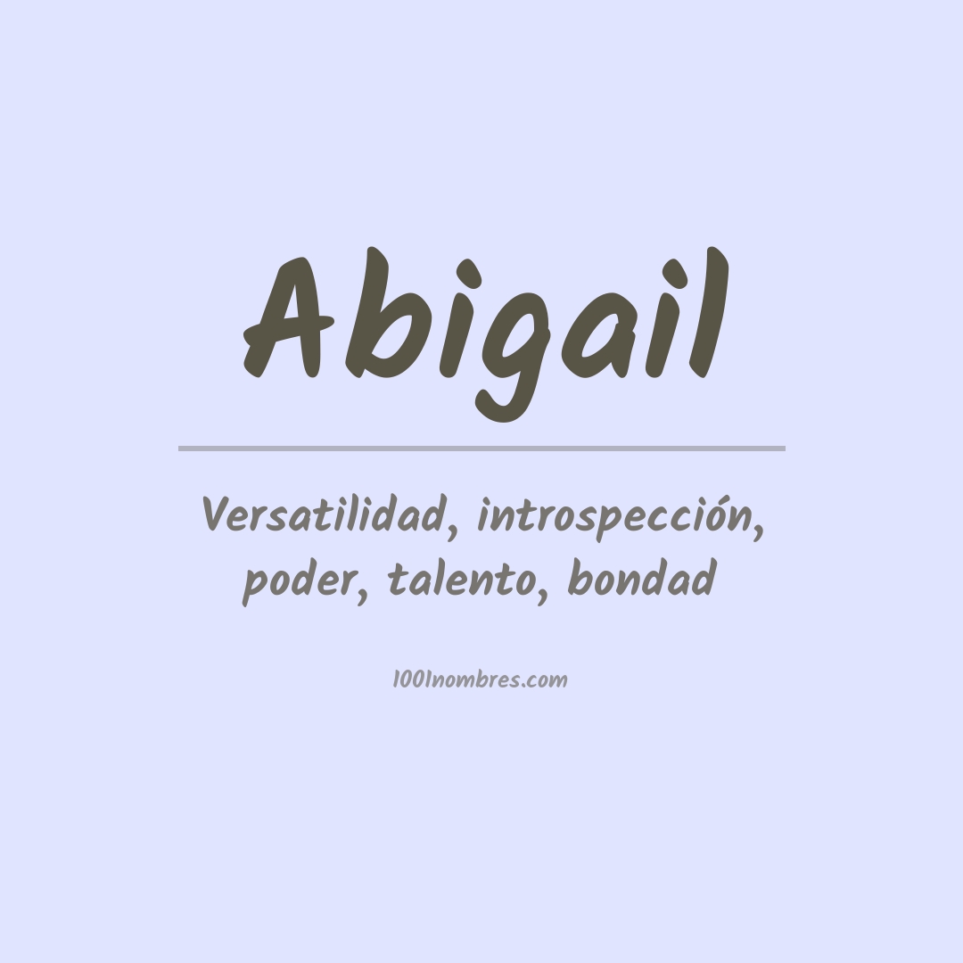 Significado del nombre Abigail