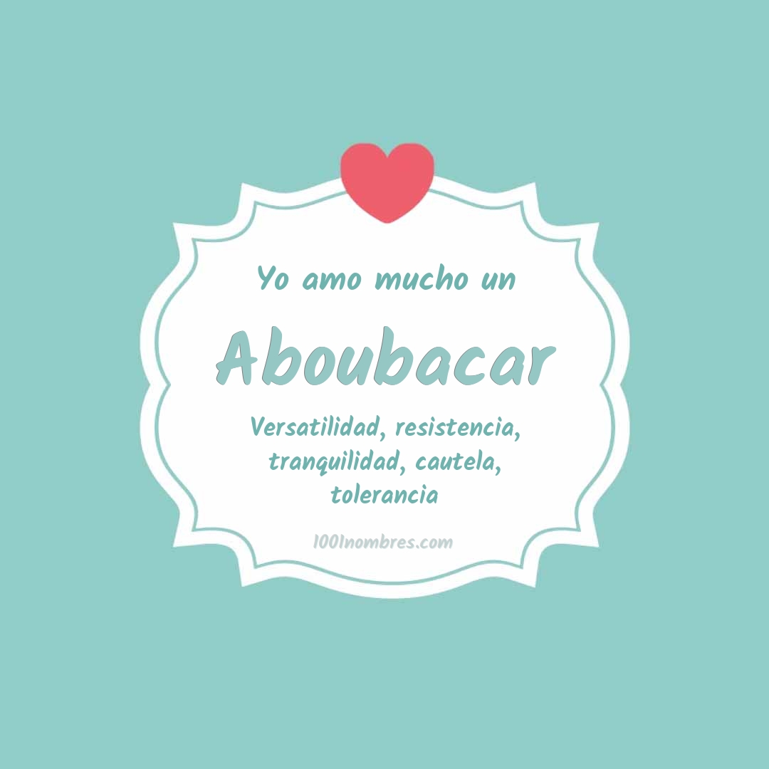 Yo amo mucho Aboubacar