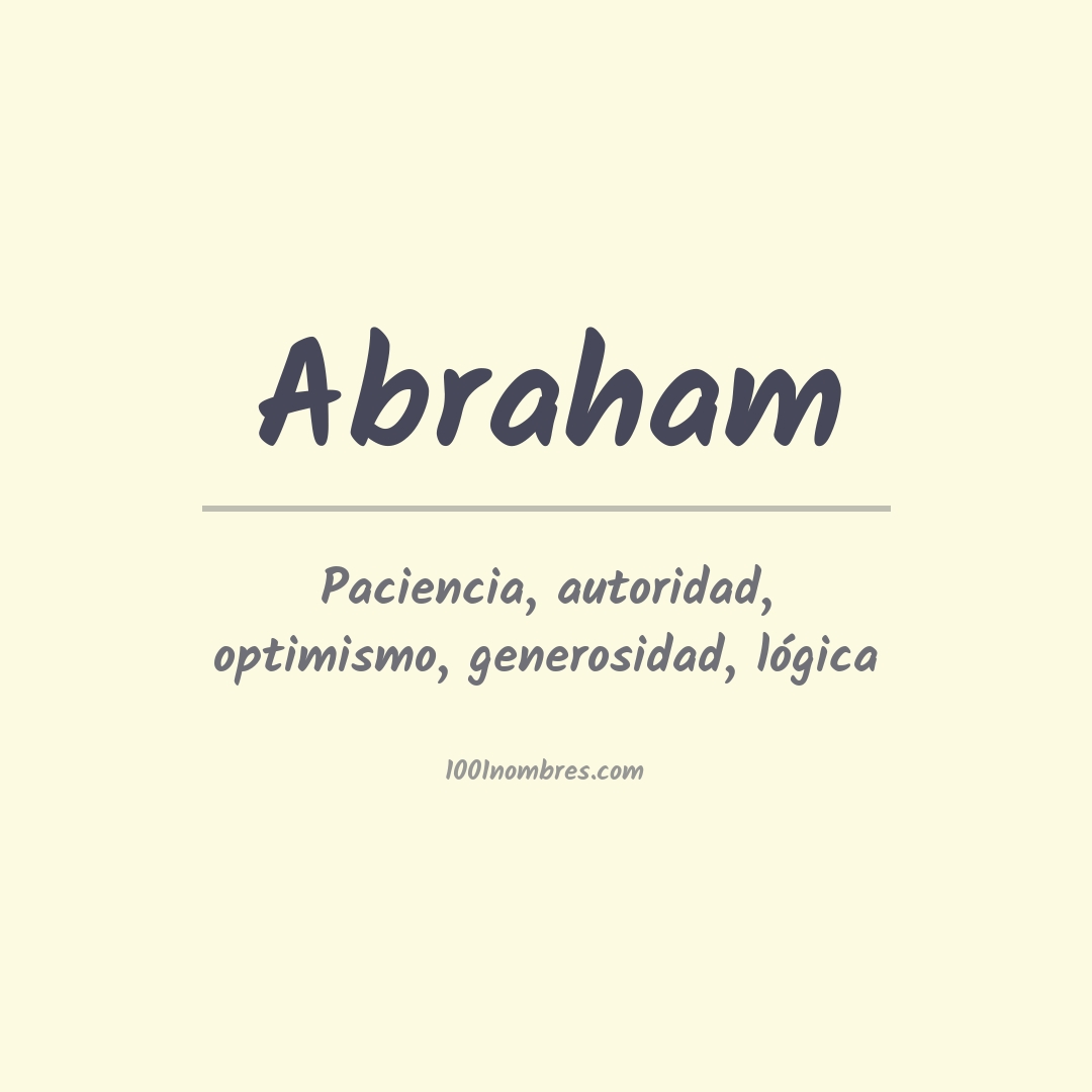 Significado del nombre Abraham