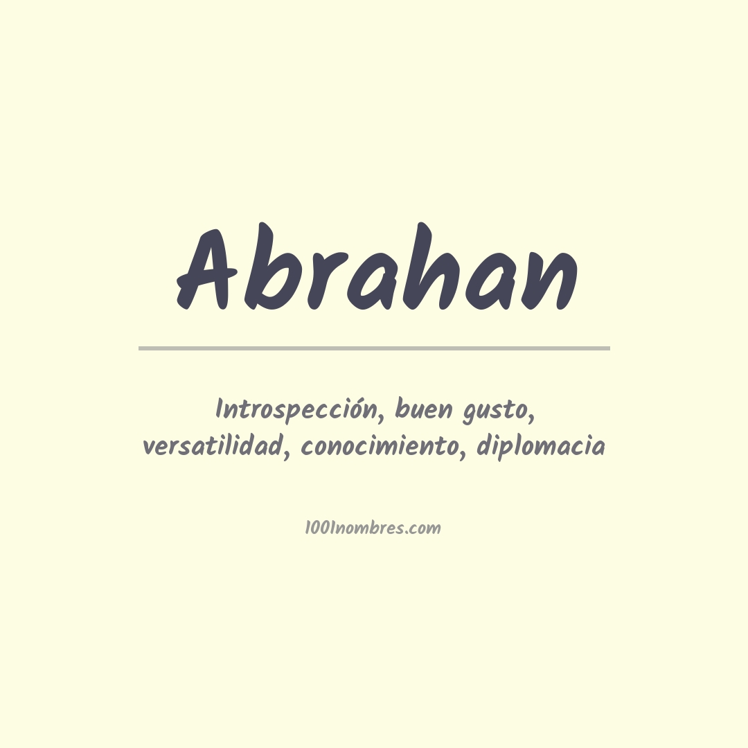 Significado del nombre Abrahan