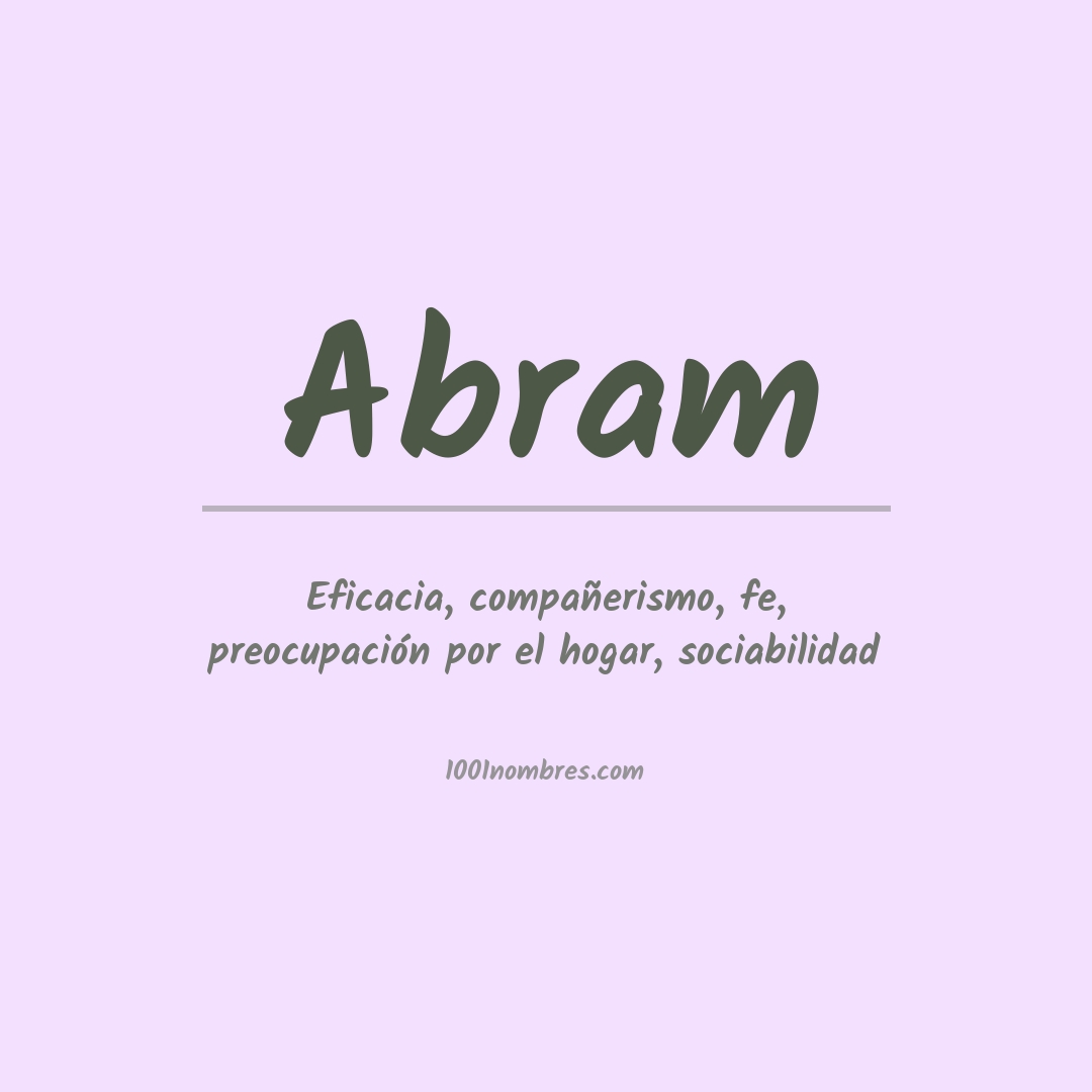 Significado del nombre Abram