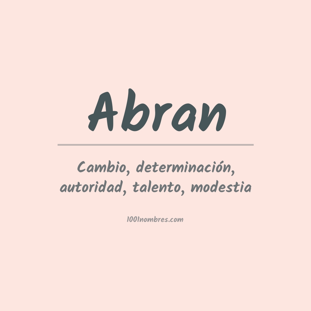 Significado del nombre Abran