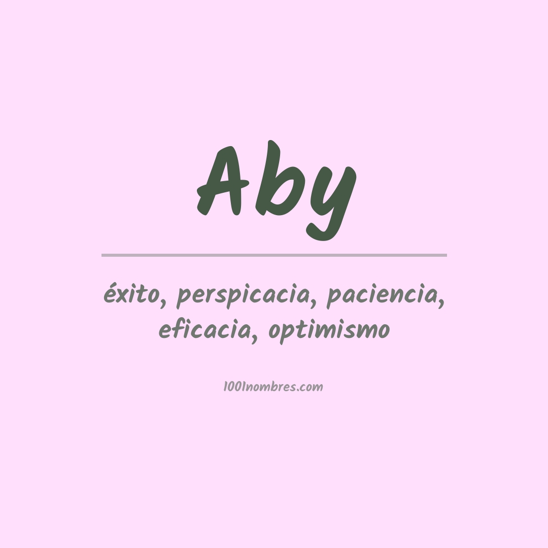 Significado del nombre Aby Significado del nombre Aby