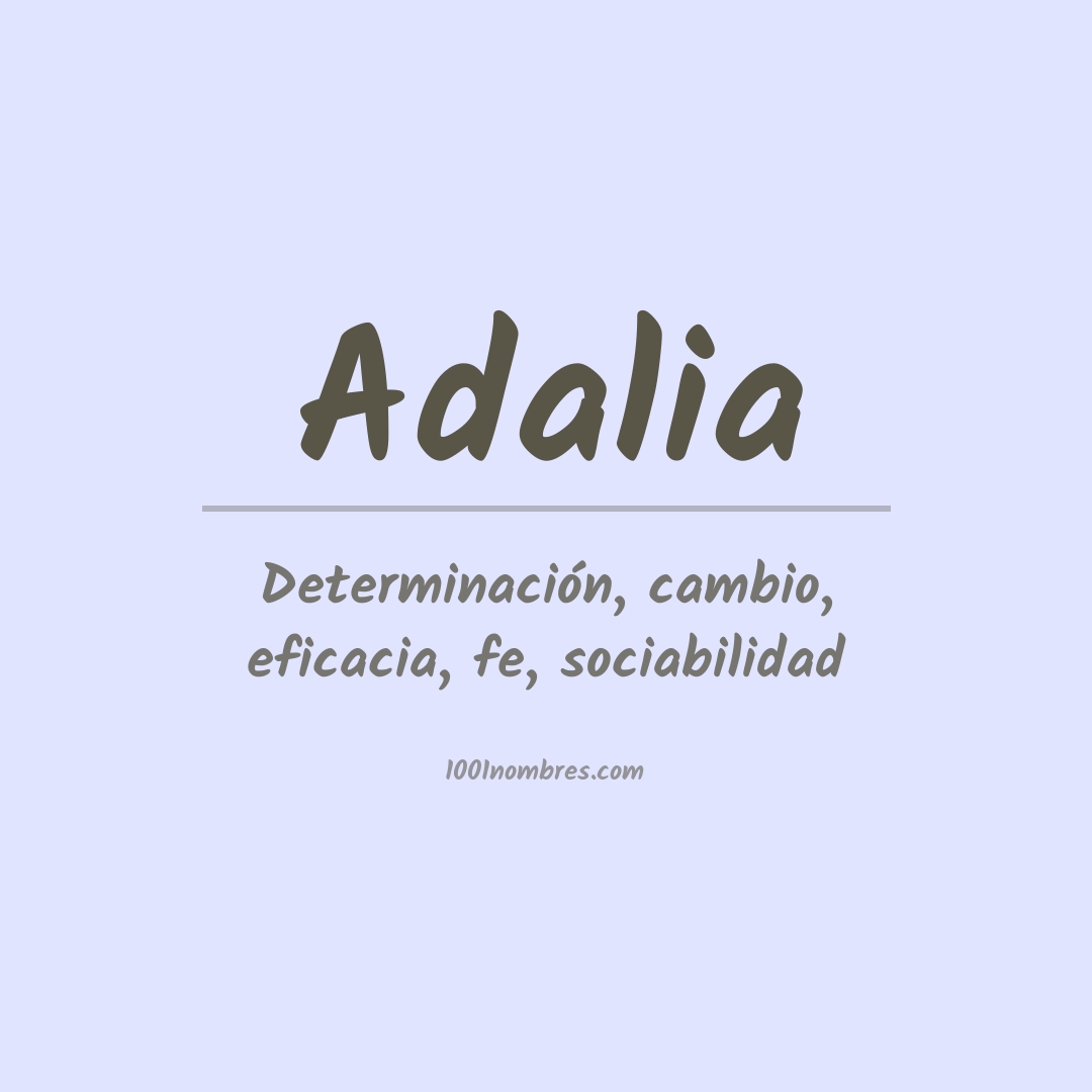 Significado del nombre Adalia