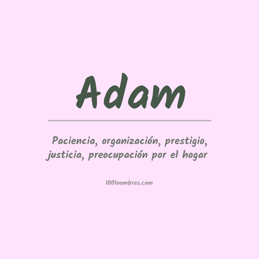 Significado del nombre Adam