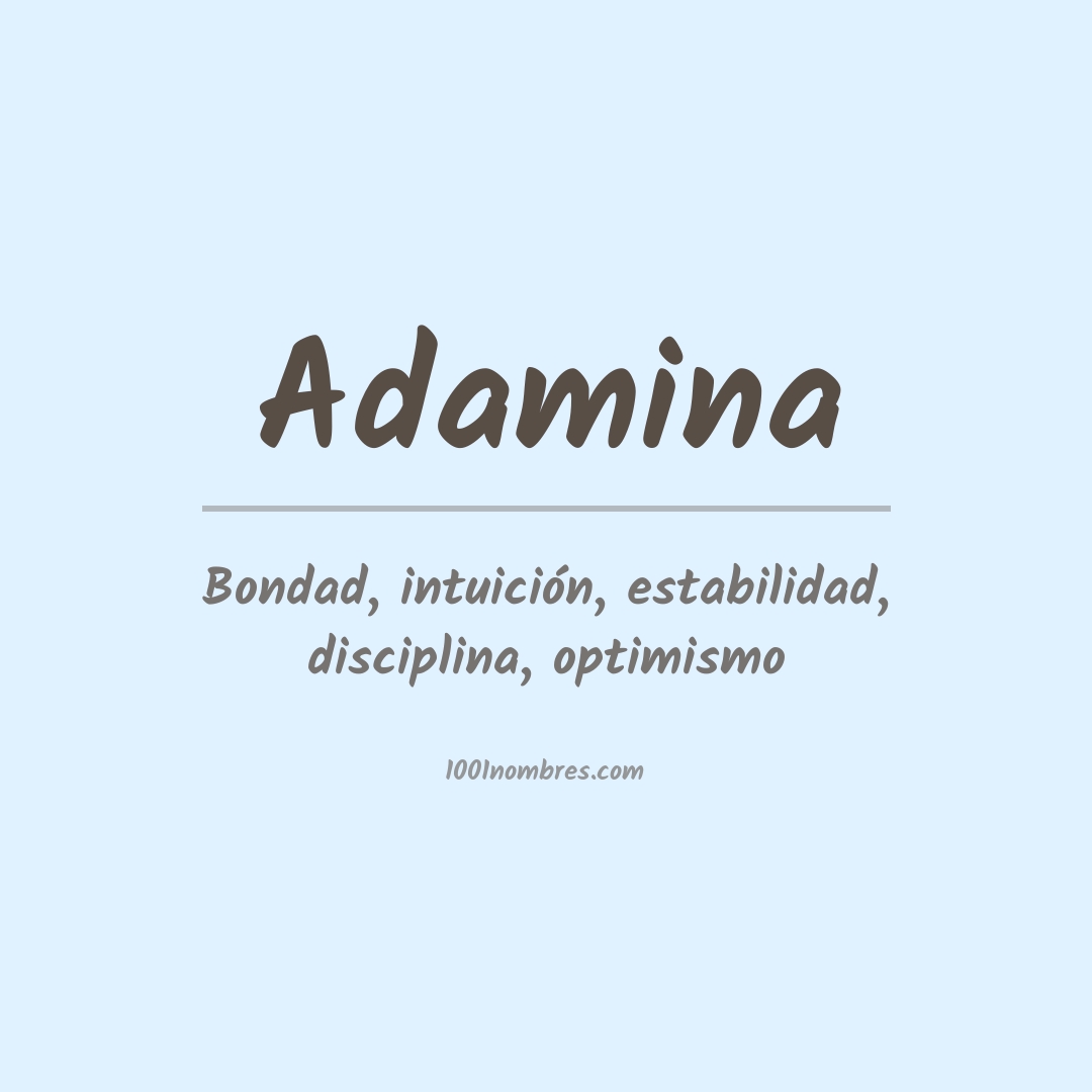 Significado del nombre Adamina