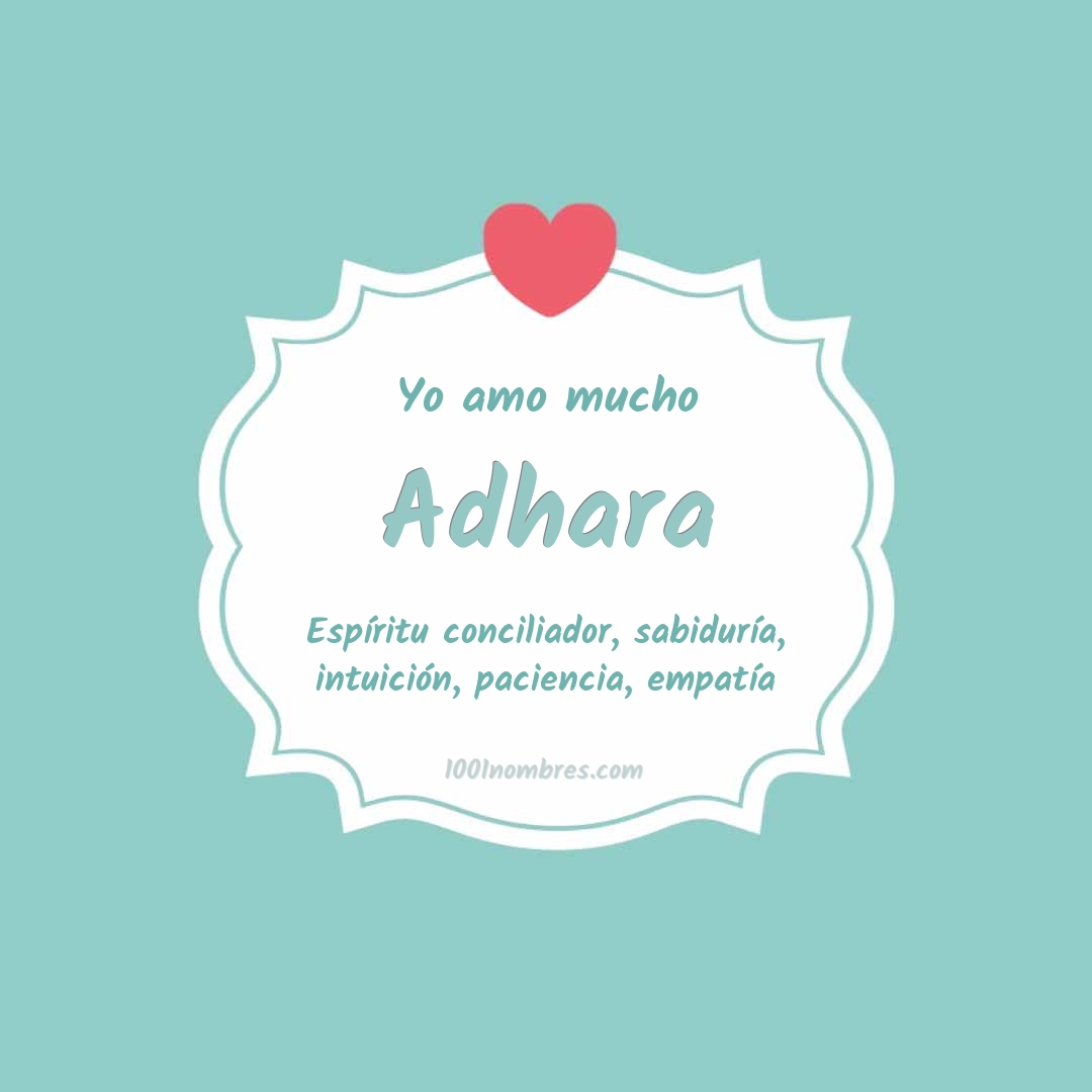 Yo amo mucho Adhara