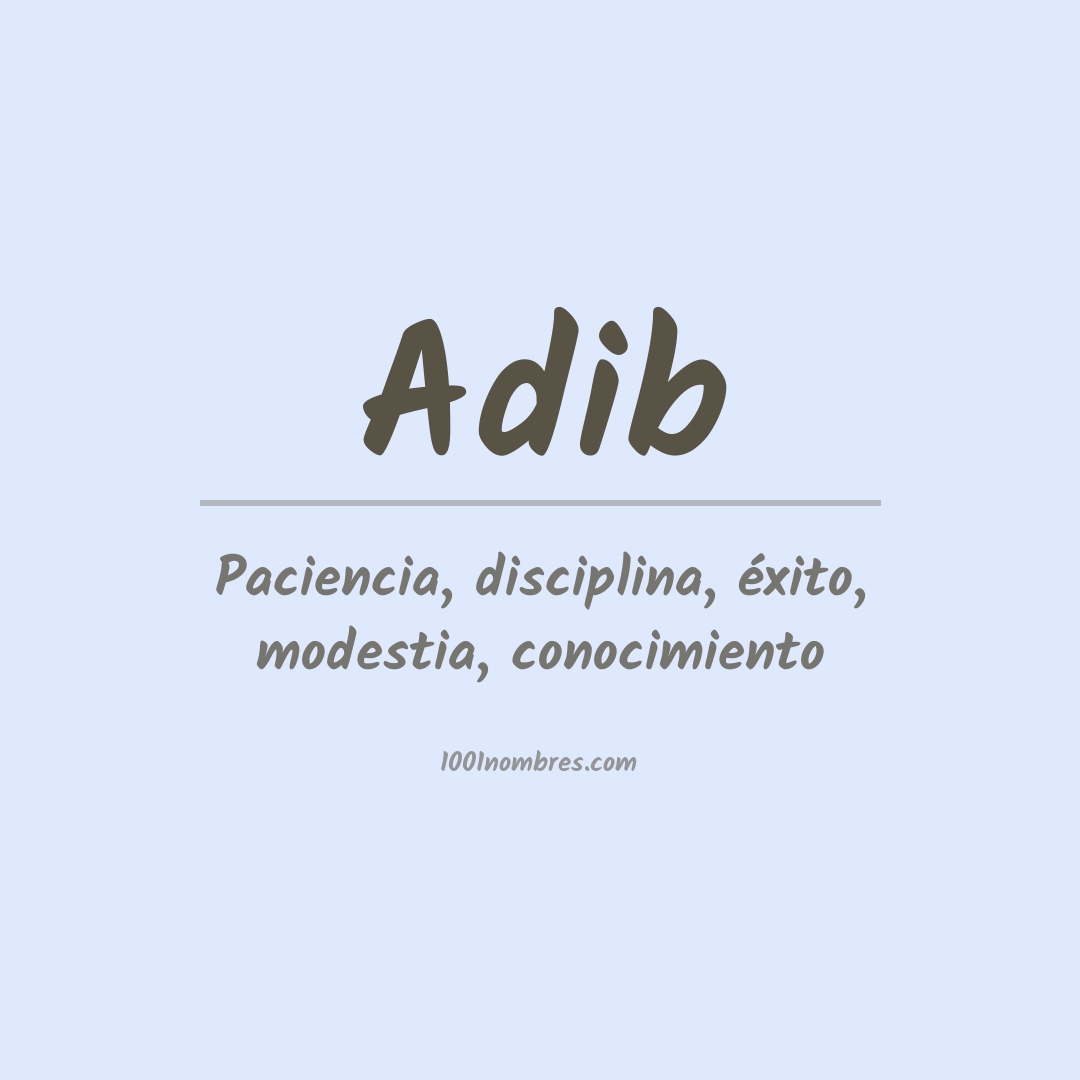 Significado del nombre Adib