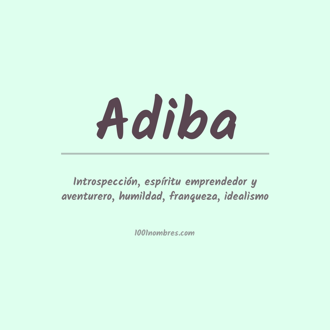 Significado del nombre Adiba Significado del nombre Adiba