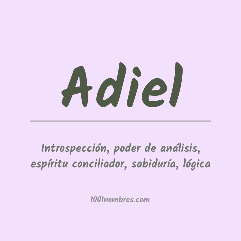 Significado del nombre Adiel