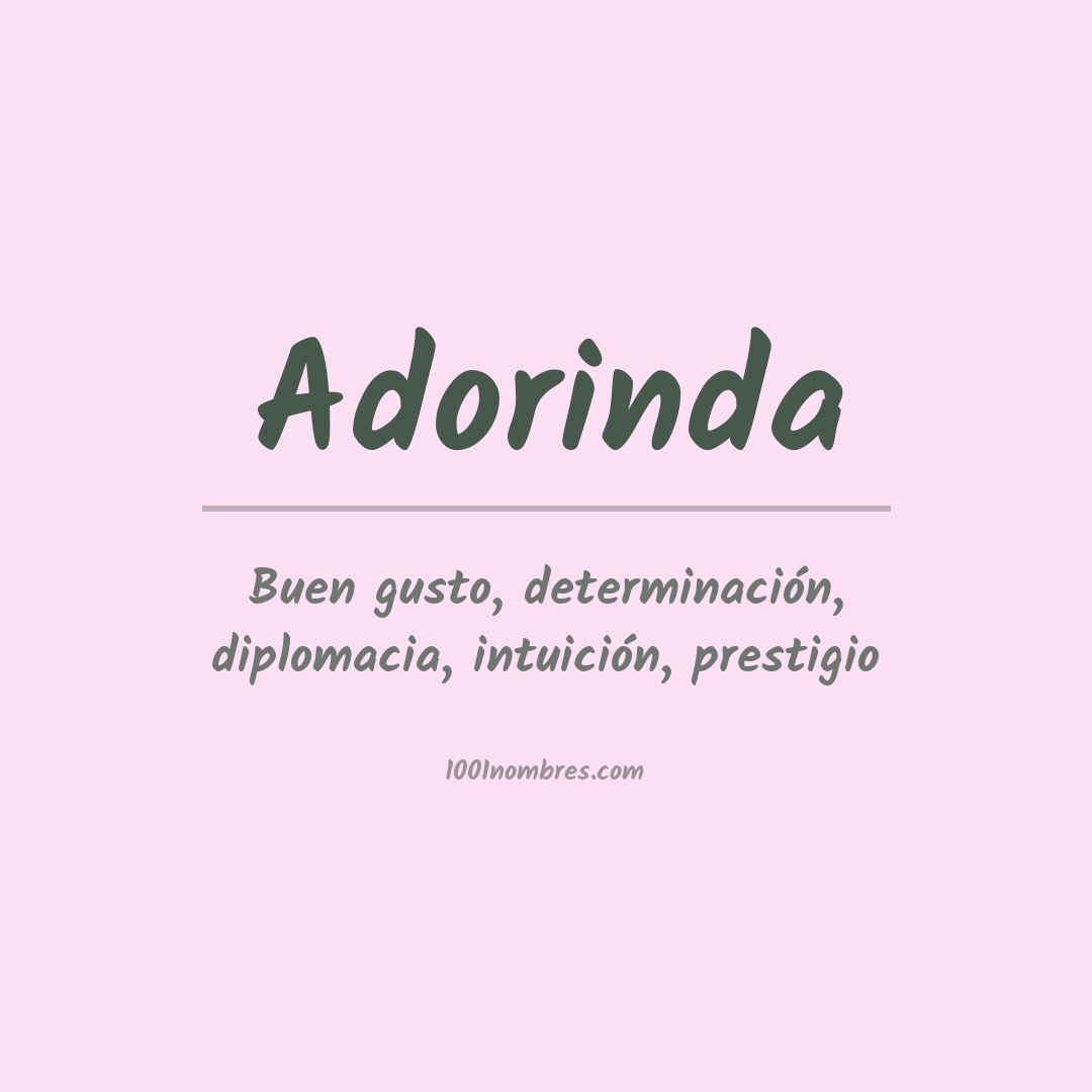 Significado del nombre Adorinda