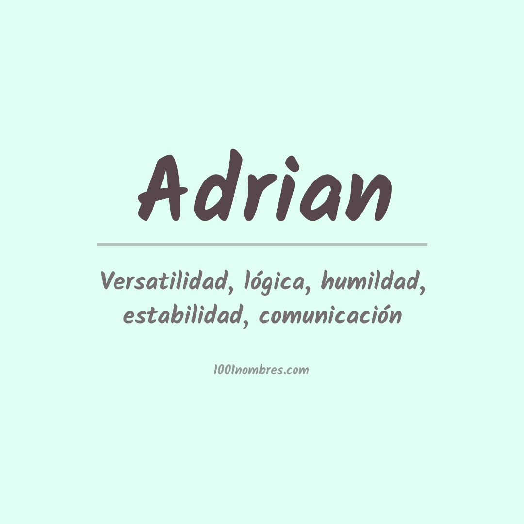 Significado do nome Adrian