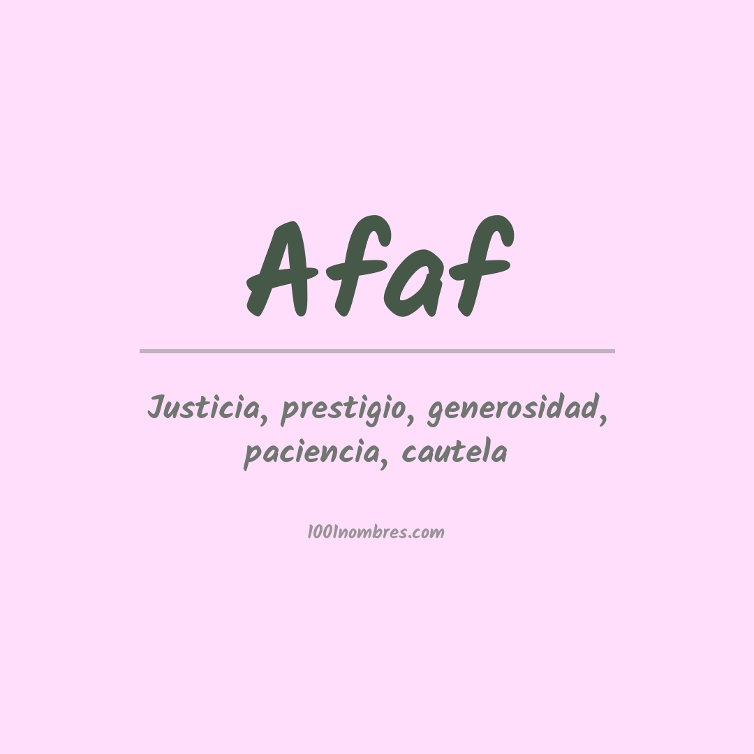 Significado del nombre Afaf Significado del nombre Afaf