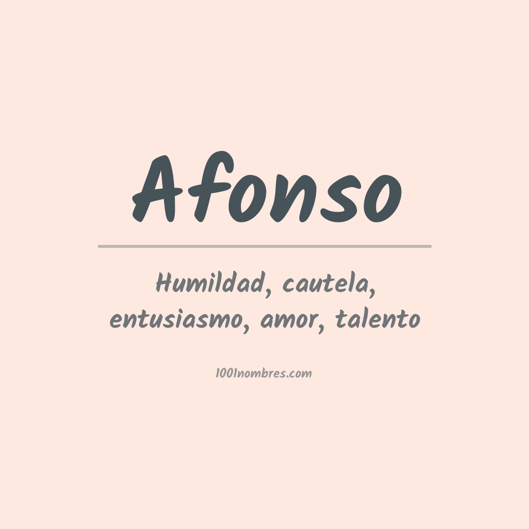 Significado del nombre Afonso