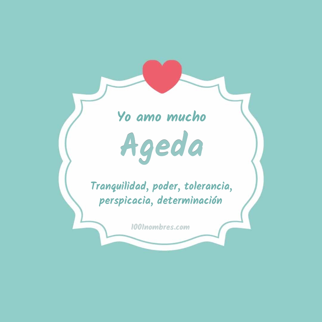 Yo amo mucho Ageda