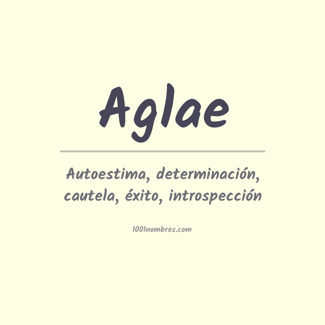 Significado del nombre Aglae