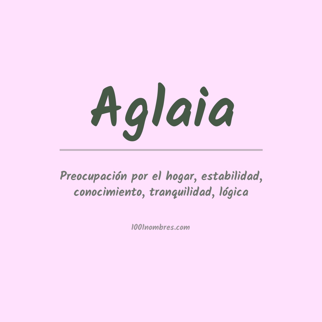 Significado del nombre Aglaia