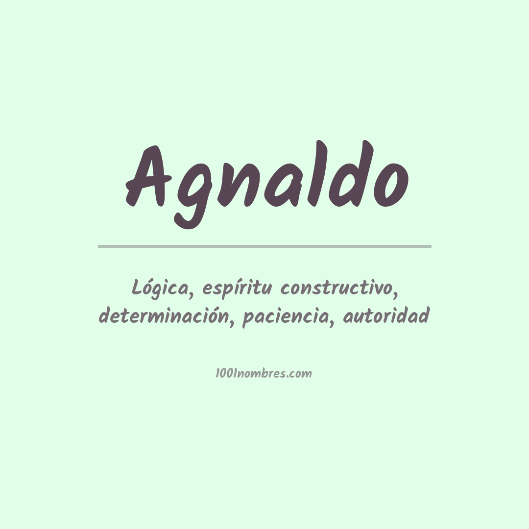 Significado del nombre Agnaldo