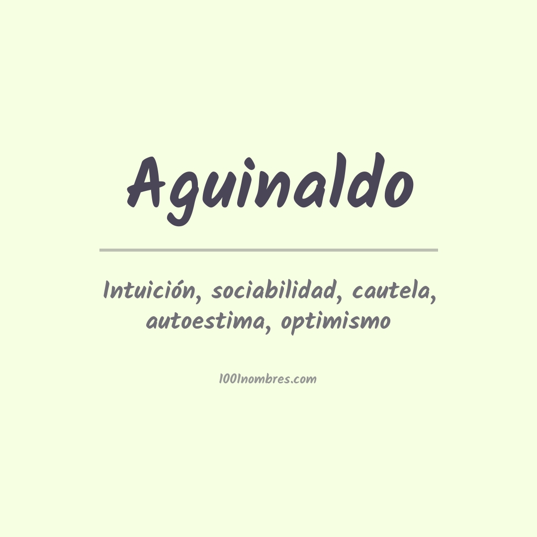 Significado del nombre Aguinaldo