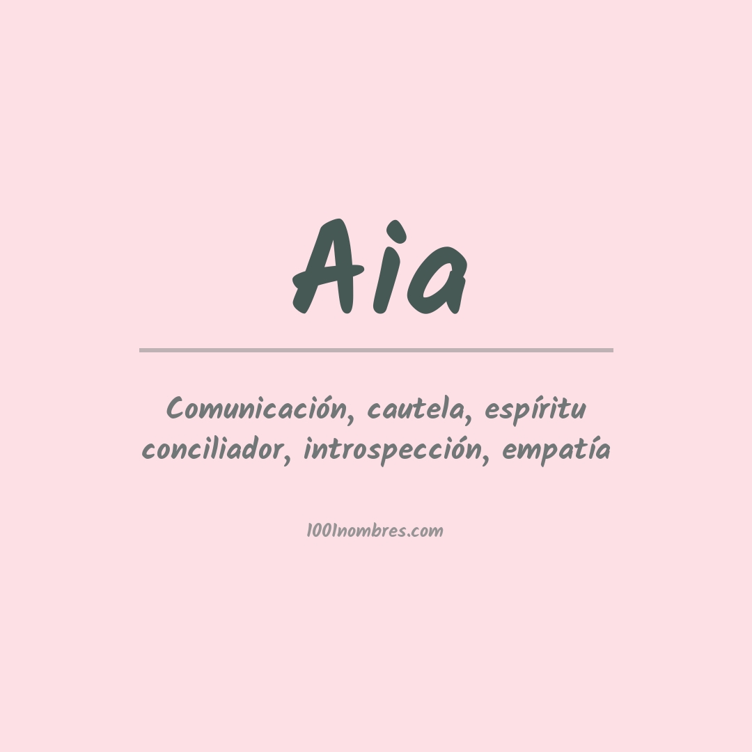 Significado del nombre Aia