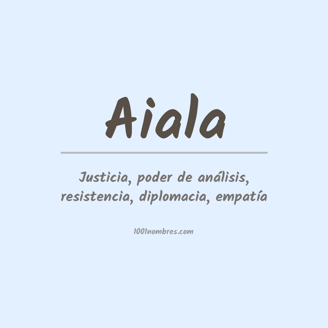 Significado del nombre Aiala