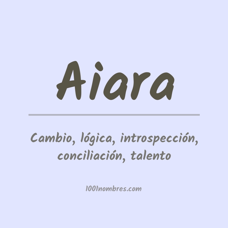 Significado del nombre Aiara Significado del nombre Aiara