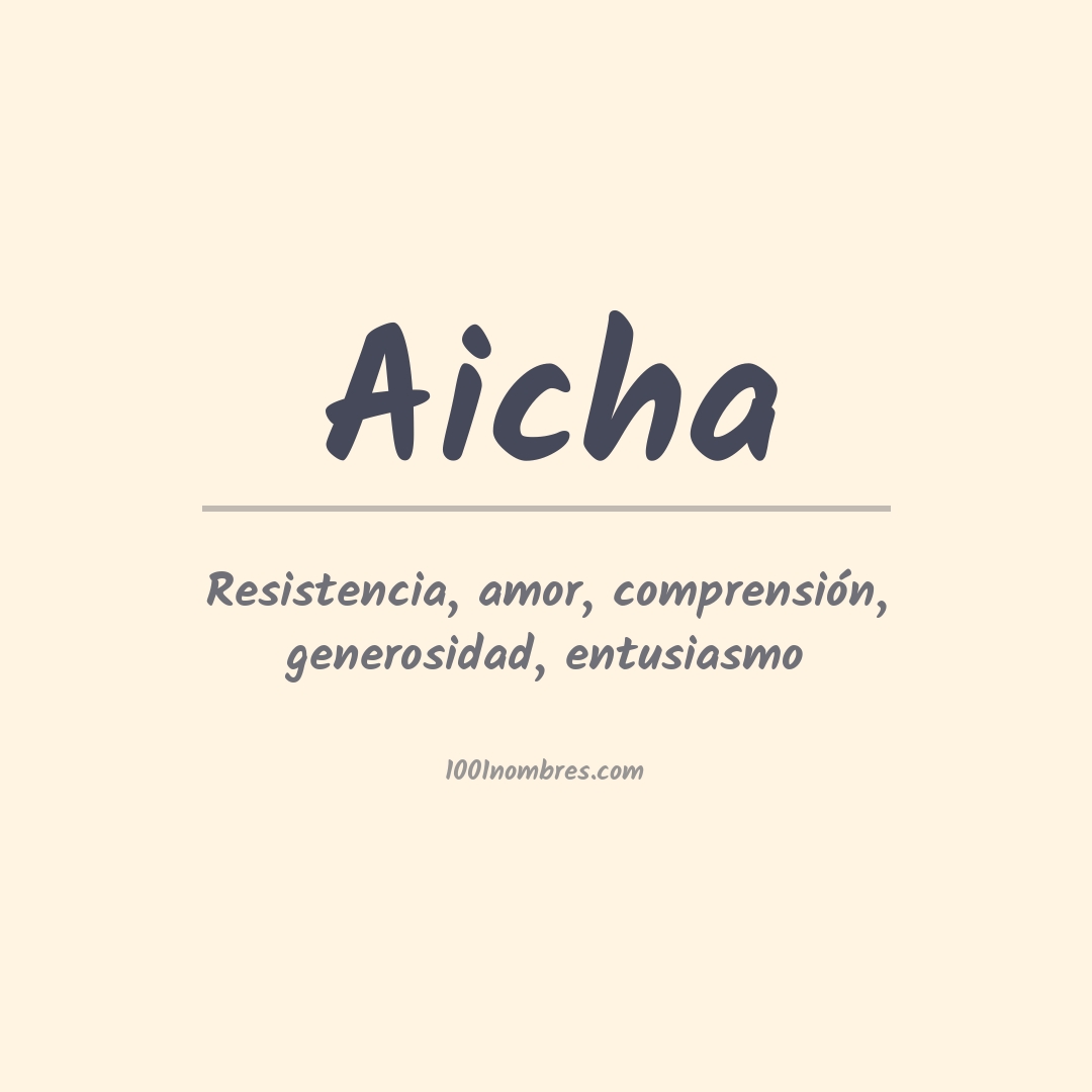 Significado del nombre Aicha