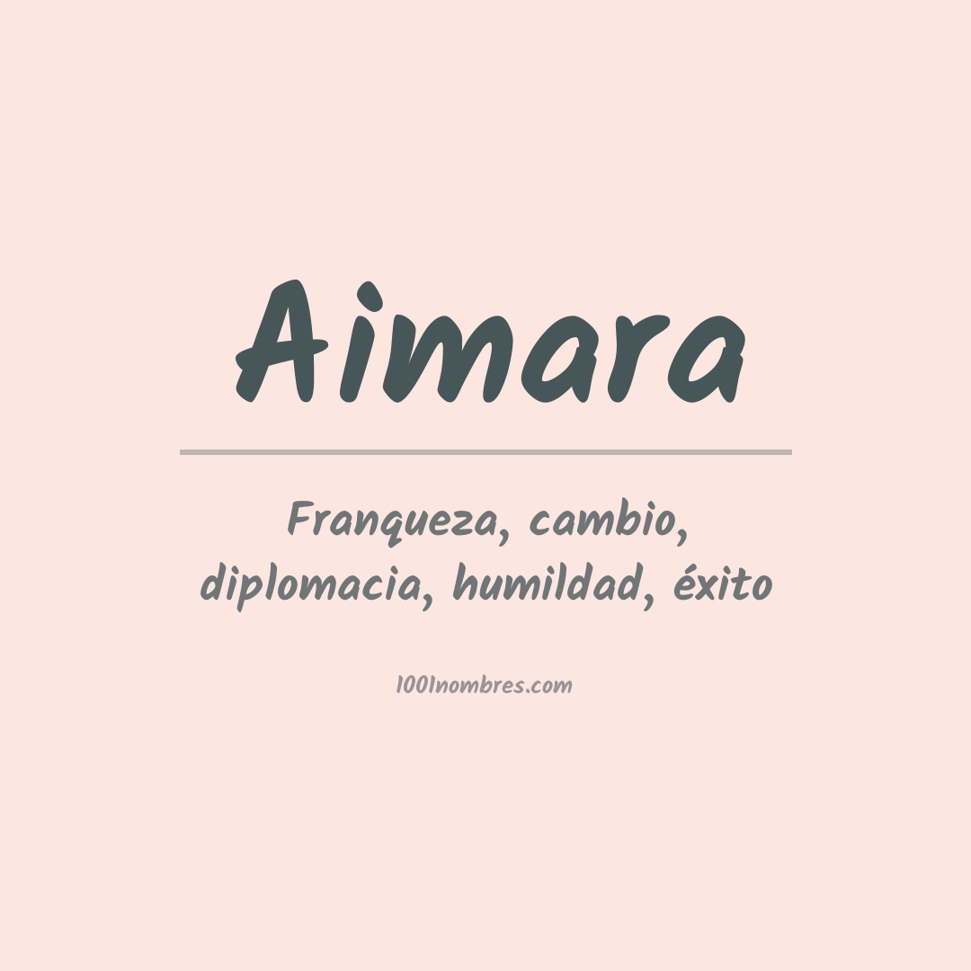Significado del nombre Aimara