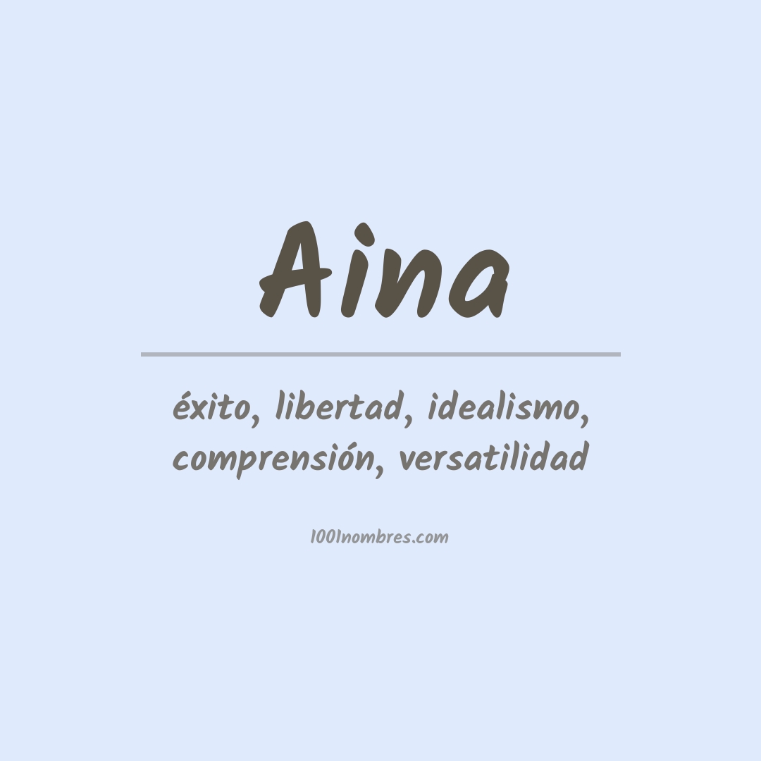 Significado del nombre Aina