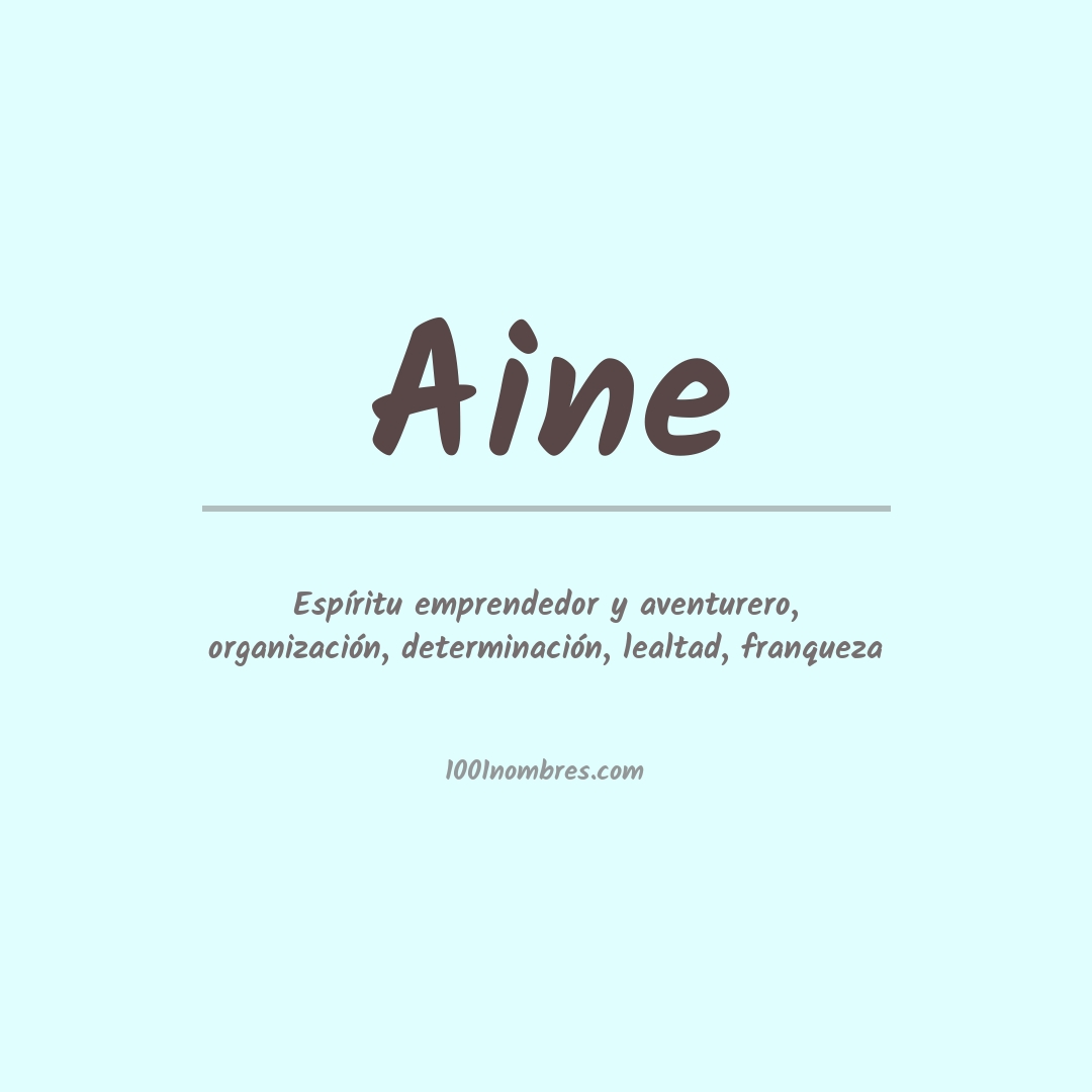 Significado del nombre Aine