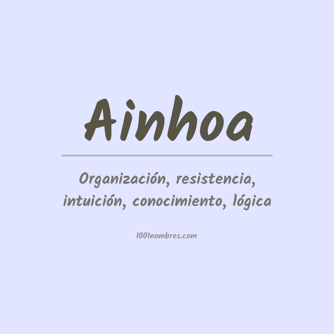 Significado del nombre Ainhoa