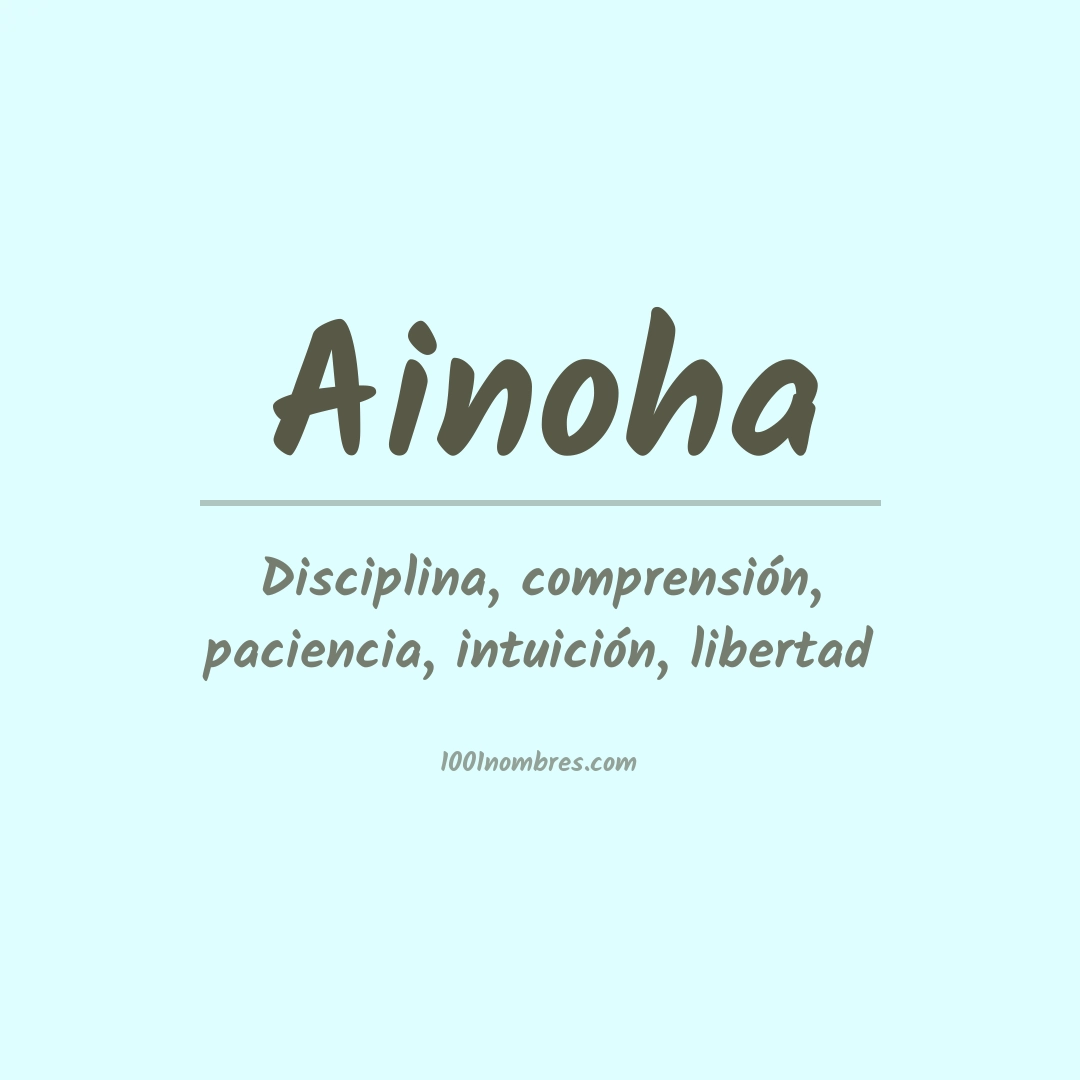 Significado del nombre Ainoha Significado del nombre Ainoha