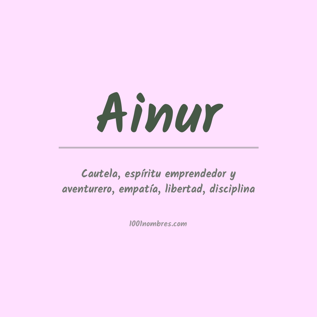 Significado del nombre Ainur Significado del nombre Ainur