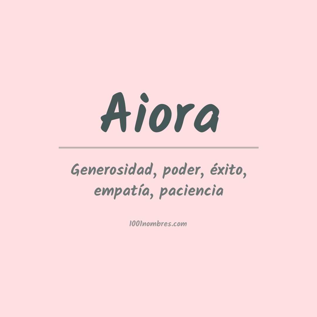 Significado del nombre Aiora Significado del nombre Aiora