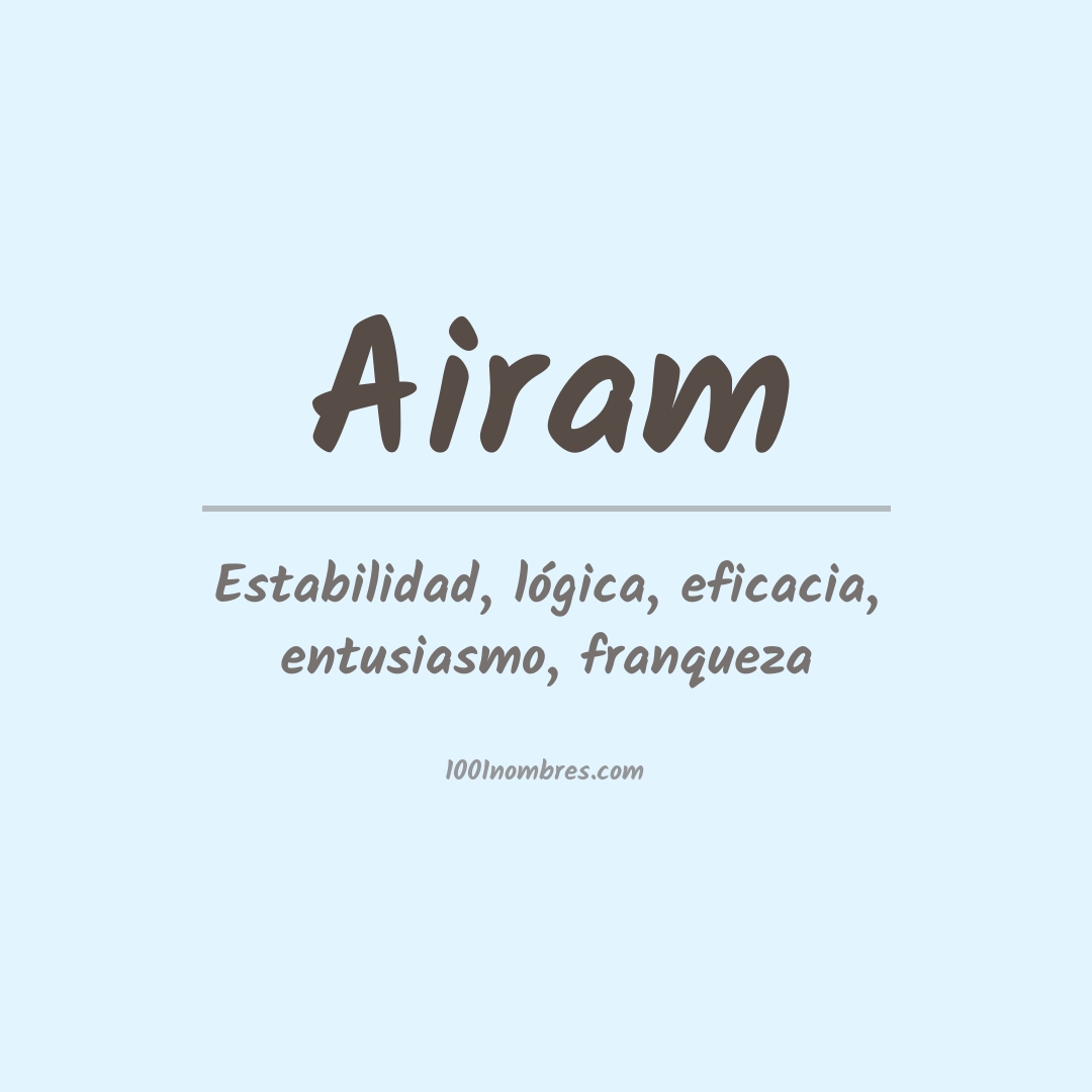 Significado del nombre Airam