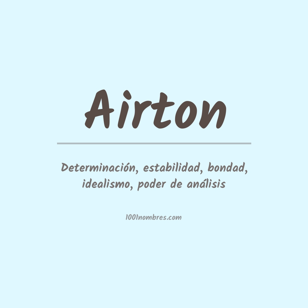Significado del nombre Airton