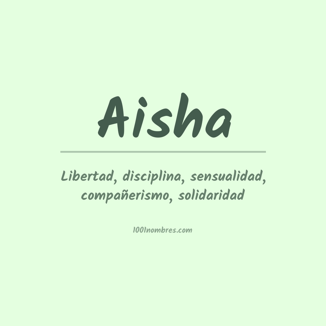 Significado del nombre Aisha