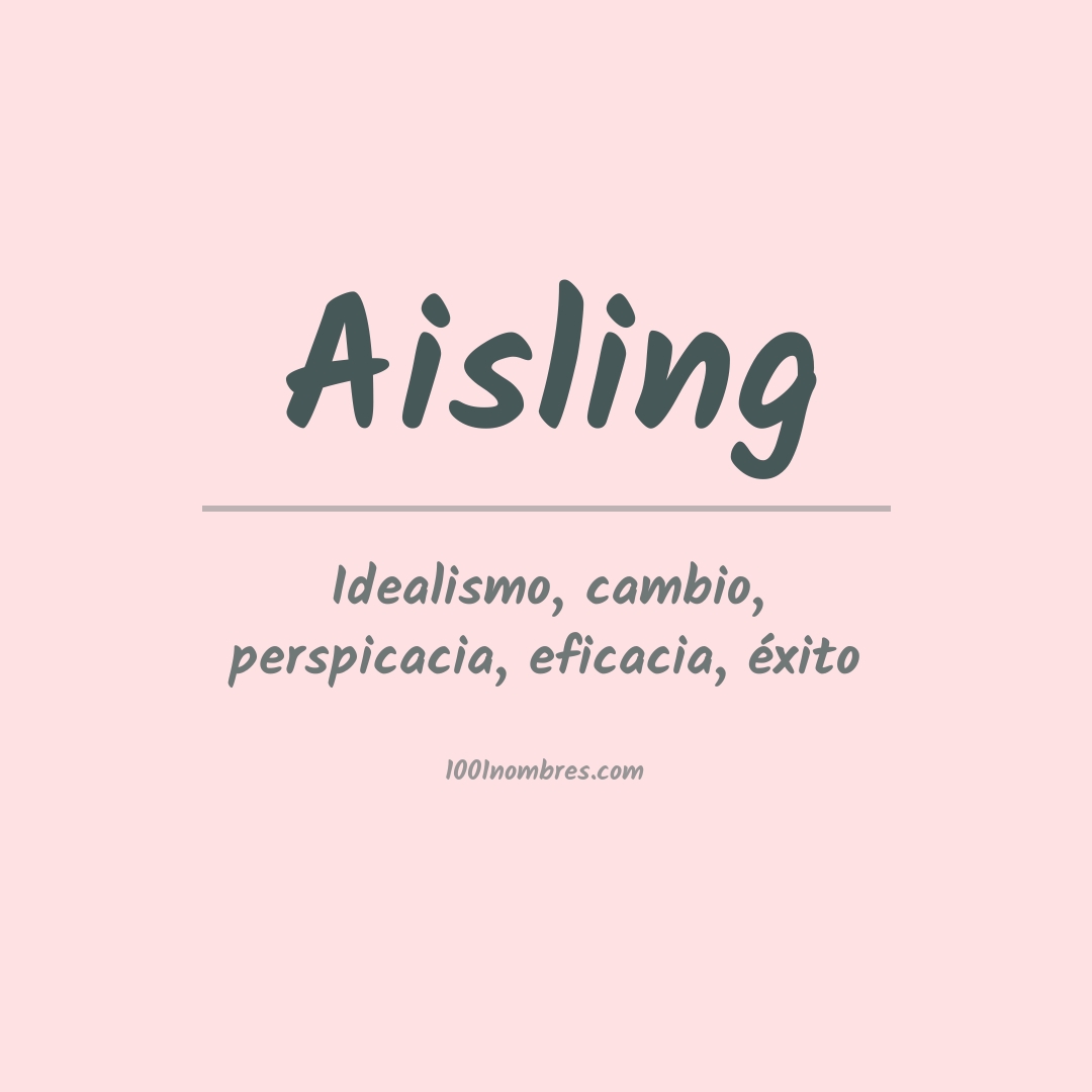 Significado del nombre Aisling