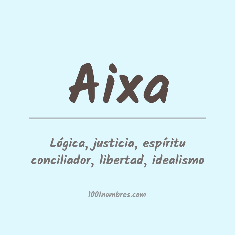 Significado del nombre Aixa