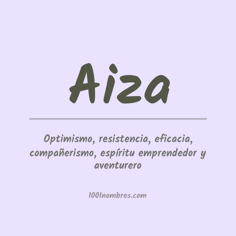 Significado del nombre Aiza