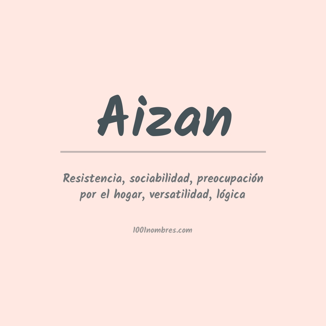 Significado del nombre Aizan Significado del nombre Aizan